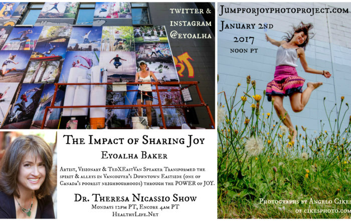 Listen to The Dr. Theresa Nicassio Show & hear Canadian Artist Eyoalha Baker talk about how she uses uses photography to bring more joy & love to the world.