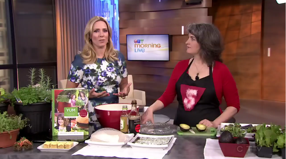 Gluten-free Vegan Nori Rice Paper Rolls on CTV Morning Live